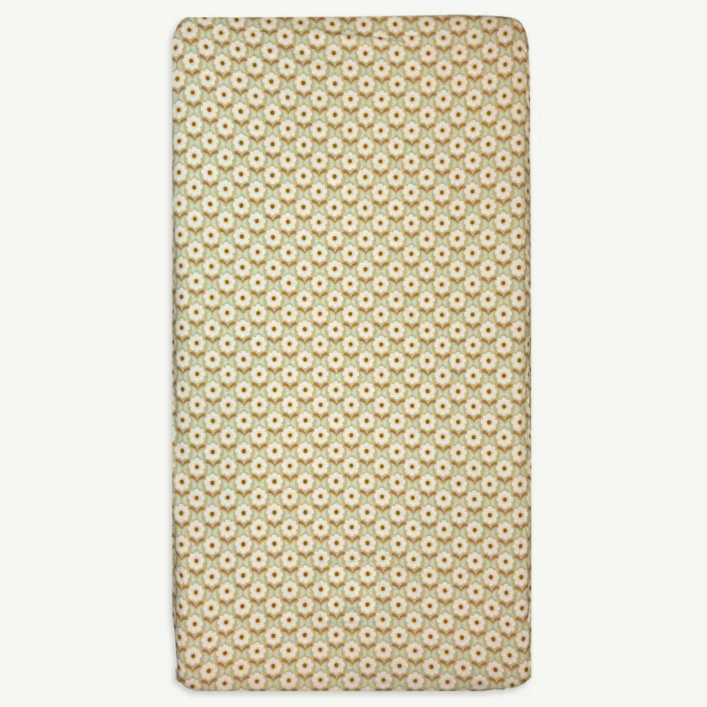 tesselate_hemp__organic_c_0.webp Banabae Tesselate Hemp / Organic Cotton Fitted Cot Sheet- Fitted Cot Sheets | Early Riser