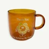 Banabae Thank You For Helping Me Grow Glass Mug - Amber- Kitchen