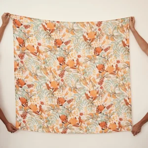 Banabae Wattle Wander Bamboo / Organic Cotton Swaddle- Swaddles