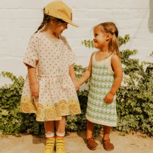 Banabae Wave Pointelle Knit Dress -Mint-Kids Apparel | Apparel