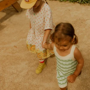 Banabae Wave Pointelle Knit Dress -Mint-Kids Apparel | Apparel