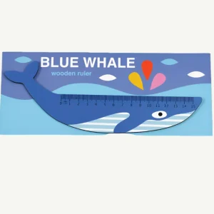 Banabae Wooden Ruler Blue Whale-Kids The Birthday Collection | Back To Kindy