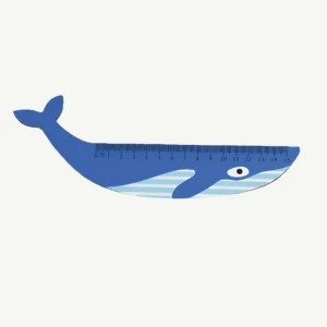 Banabae Wooden Ruler Blue Whale-Kids The Birthday Collection | Back To Kindy